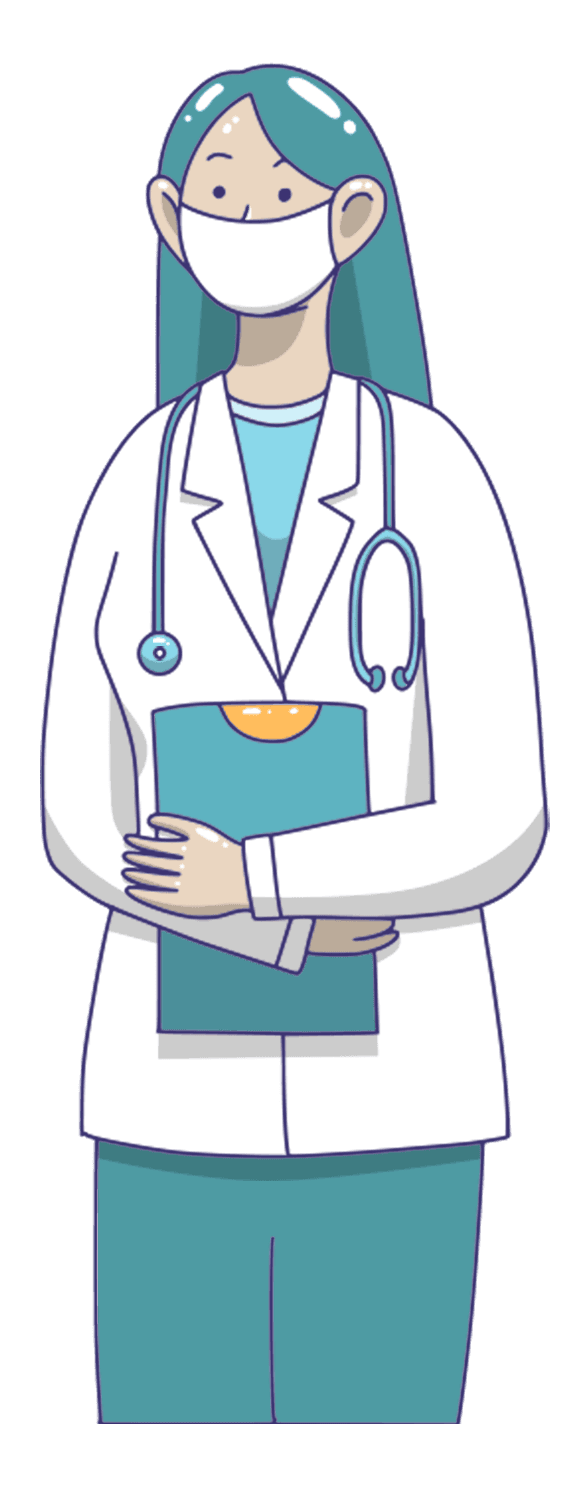 Medical professional with clipboard